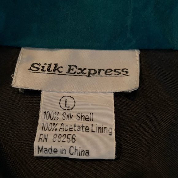 Vintage 90’s Silk Express Colorblock Tracksuit Set Oversized/Baggy NPT - Picture 4 of 16